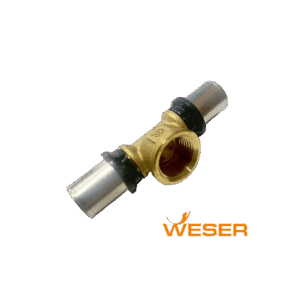 Тройник м/пл переходной 16 x1/2"(ВР)x16 Weser