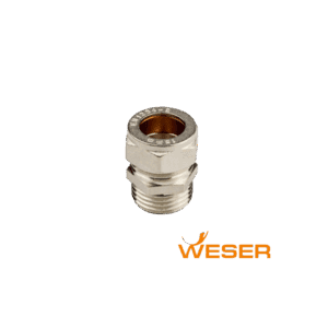 Фитинг для подключения L-образной трубки 15x1/2" Weser